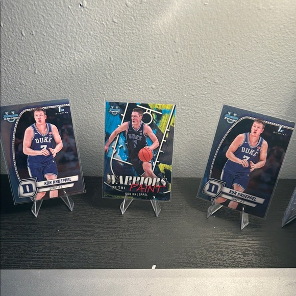 Kon Knueppel Duke Blue devils set 2 silver 1 insert Topps Bowman U - Picture 1 of 2